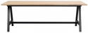 Eettafel \'Carradale\' 220x100cm - Witgepigmenteerd/A-poot