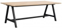 Eettafel \'Carradale\' 220x100cm - Witgepigmenteerd/A-poot
