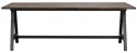 Eettafel \'Carradale\' 220x100cm - Bruin/A-poot