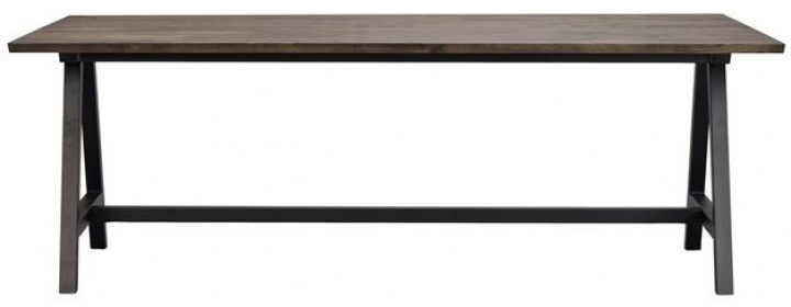Eettafel \'Carradale\' 220x100cm - Bruin/A-poot in de groep Meubels / Tafels / Eettafel bij Reforma (120341)