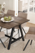 Eettafel \'Carradale\' 220x100cm - Bruin/A-poot