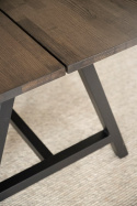 Eettafel \'Carradale\' 220x100cm - Bruin/A-poot