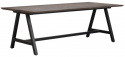 Eettafel \'Carradale\' 220x100cm - Bruin/A-poot