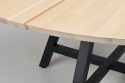 Eettafel \'Carradale\' Rond 150cm - Witgepigmenteerd/X-poot
