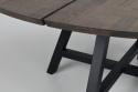 Eettafel \'Carradale\' Rond 150cm - Bruin/X-poot