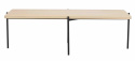 Salontafel \'Shelton\' 145x60cm - Witgepigmenteerd eik