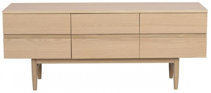 Tv-Meubel \'Moresby\' - Witgepigmenteerd in de groep Meubels / Planken & opslag / TV-Meubels bij Reforma (120601)