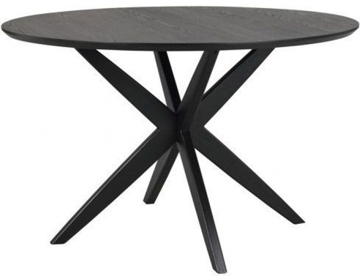 Eettafel \'Calverton\' Rond 120cm - Zwart in de groep Meubels / Tafels / Ronde eettafels bij Reforma (120658)