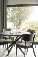 Eettafel \'Calverton\' Rond 120cm - Zwart