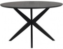 Eettafel \'Calverton\' Rond 120cm - Zwart