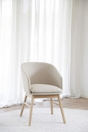 Fauteuil \'Windham\' - Beige/Eik