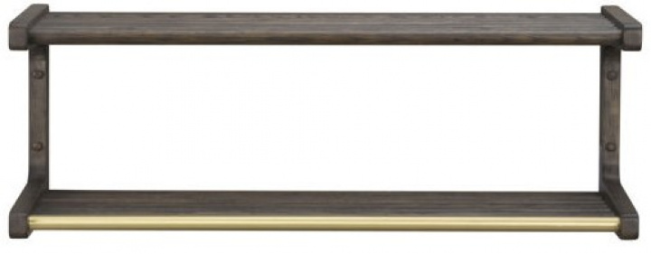 Jassenrek \'Inverness\' 80cm - Bruin in de groep Meubels / Planken & opslag / Hoed- en schoenenplanken bij Reforma (120730)