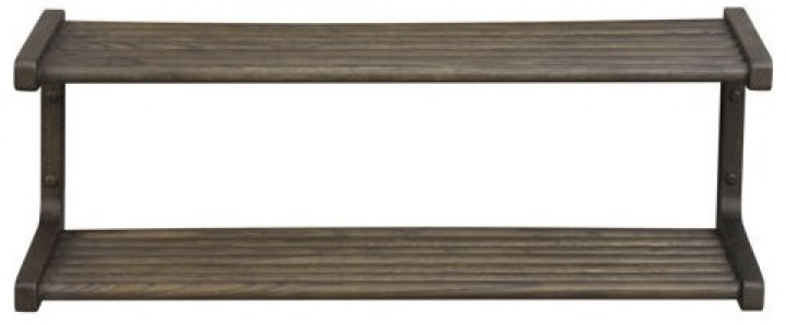 Schoenenrek \'Inverness\' 80cm - Bruin in de groep Meubels / Planken & opslag / Hoed- en schoenenplanken bij Reforma (120731)