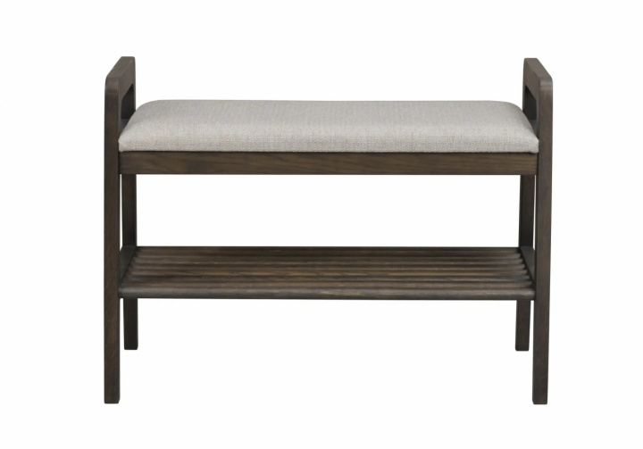 Bank \'Inverness\' - Bruin/Beige in de groep Meubels / Planken & opslag / Hoed- en schoenenplanken bij Reforma (120733)