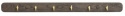 Haaklijst \'Inverness\' 65cm - Bruin