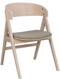 Fauteuil \'Waterton\' - Witgepigmenteerd/Bruin