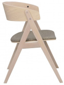 Fauteuil \'Waterton\' - Witgepigmenteerd/Bruin
