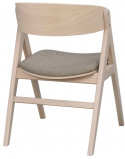 Fauteuil \'Waterton\' - Witgepigmenteerd/Bruin