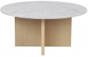 Salontafel \'Brooksville\' Rond 90cm - Wit/Witgepigmenteerd