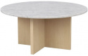 Salontafel \'Brooksville\' Rond 90cm - Wit/Witgepigmenteerd