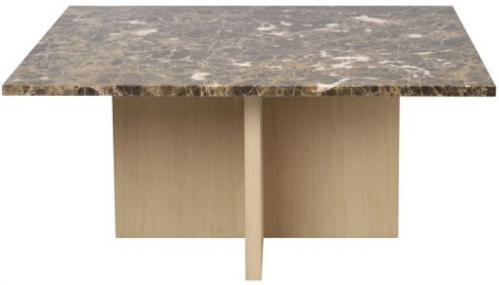 Salontafel \'Brooksville\' 90x90cm - Bruin/Witgepigmenteerd in de groep Meubels / Tafels / Salontafels bij Reforma (120788)