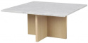 Salontafel \'Brooksville\' 90x90cm - Wit/Witgepigmenteerd