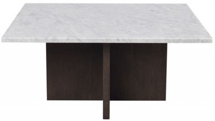 Salontafel \'Brooksville\' 90x90cm - Wit/Bruin in de groep Meubels / Tafels / Salontafels bij Reforma (120791)
