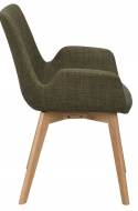 Fauteuil \'Drimsdale\' - Groen/Eiken