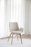 Fauteuil \'Drimsdale\' - Beige/Eiken
