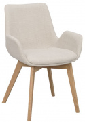 Fauteuil \'Drimsdale\' - Beige/Eiken