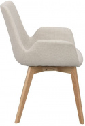 Fauteuil \'Drimsdale\' - Beige/Eiken
