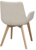 Fauteuil \'Drimsdale\' - Beige/Eiken