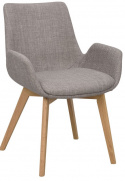 Fauteuil \'Drimsdale\' - Grijs/Eiken