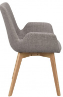 Fauteuil \'Drimsdale\' - Grijs/Eiken