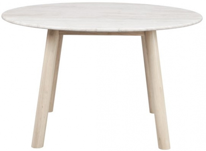 Eettafel \'Taransay\' Rond 125cm - Beige/Witgepigmenteerd in de groep Meubels / Tafels bij Reforma (120830)