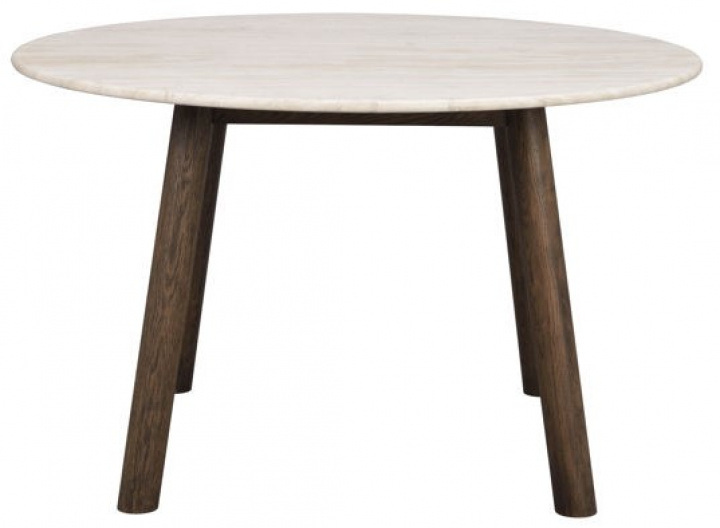 Eettafel \'Taransay\' Rond 125cm - Beige/Bruin in de groep Meubels / Tafels / Eettafel bij Reforma (120831)