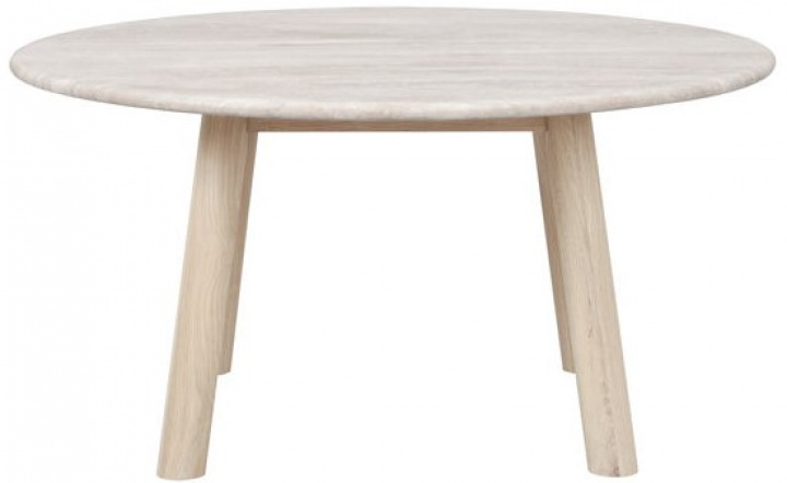 Salontafel \'Taransay\' Rond 90cm - Beige/Witgepigmenteerd in de groep Meubels / Tafels / Salontafels bij Reforma (120844)