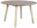 Eettafel \'Taransay\' Rond 125cm - Bruin/Witgepigmenteerd
