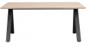 Eettafel \'Carradale\' 170x100cm - Witgepigmenteerd/V-poot