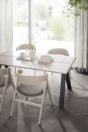 Eettafel \'Carradale\' 170x100cm - Witgepigmenteerd/V-poot