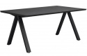 Eettafel \'Carradale\' 170x100cm - Zwart/V-poot