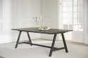 Eettafel \'Carradale\' 170x100cm - Bruin/A-poot