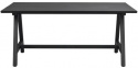 Eettafel \'Carradale\' 170x100cm - Zwart/A-poot