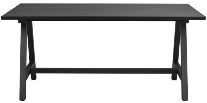 Eettafel \'Carradale\' 170x100cm - Zwart/A-poot in de groep Meubels / Tafels bij Reforma (120886)