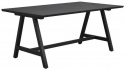 Eettafel \'Carradale\' 170x100cm - Zwart/A-poot
