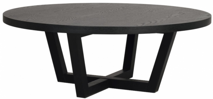 Salontafel \'Boxford\' Rond 110cm - Zwart eik in de groep Meubels / Tafels / Salontafels bij Reforma (121019)