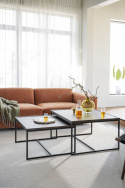 Salontafel \'Deerfield\' 80x80cm - Donker eik