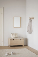 Halbank \'Hillmond\' 80cm - Licht eik