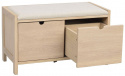 Halbank \'Hillmond\' 80cm - Licht eik