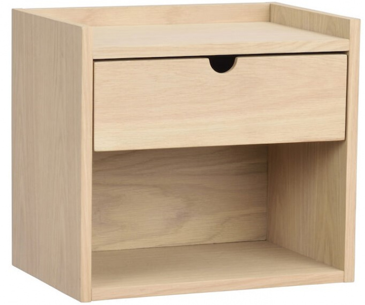Nachtkastje/Wandplank \'Hillmond\' - Licht eik in de groep Meubels / Tafels / Nachtkastjes bij Reforma (121055)